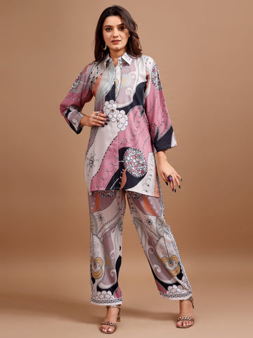 Abstract Multicolor Loungewear Set